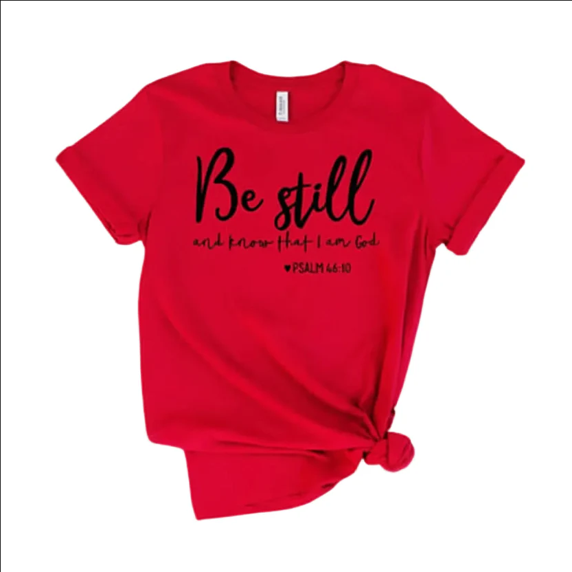 Faith Graphic Cotton T-Shirt Inspirational Shirt for Women